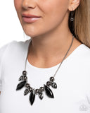 Unrivaled Edge - Black Necklace - Paparazzi Accessories Necklace Bedazzle Me Pretty Mobile Fashion Boutique