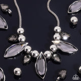 Unrivaled Edge - Silver Necklace - Paparazzi Accessories Necklace Bedazzle Me Pretty Mobile Fashion Boutique