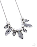 Unrivaled Edge - Silver Necklace - Paparazzi Accessories Necklace Bedazzle Me Pretty Mobile Fashion Boutique
