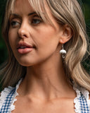 Unrivaled Umbrella - White Earrings - Paparazzi Accessories Earrings Bedazzle Me Pretty Mobile Fashion Boutique