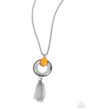 Unwavering Unity - Orange Necklace - Paparazzi Accessories Necklace Bedazzle Me Pretty Mobile Fashion Boutique