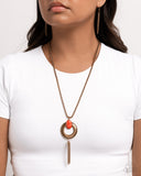 Unwavering Unity - Red Necklace - Paparazzi Accessories Necklace Bedazzle Me Pretty Mobile Fashion Boutique