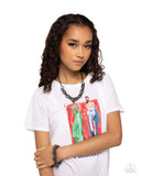 Urban Acoustics - Black Necklace - Paparazzi Accessories Necklace Bedazzle Me Pretty Mobile Fashion Boutique
