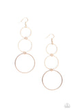 Urban Ozone - Rose Gold Earrings - Paparazzi Accessories Earrings Bedazzle Me Pretty Mobile Fashion Boutique