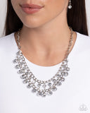 Urban Palace - Silver Necklace - Paparazzi Accessories Necklace Bedazzle Me Pretty Mobile Fashion Boutique
