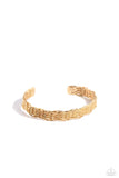 Urban Zone - Gold Mens Bracelet - Paparazzi Accessories Mens Bracelet Bedazzle Me Pretty Mobile Fashion Boutique