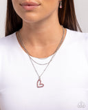 Valentines Day Decadence - Pink Necklace - Paparazzi Accessories Necklace Bedazzle Me Pretty Mobile Fashion Boutique