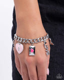 Valentines Variety - Pink Bracelet - Paparazzi Accessories Bracelet Bedazzle Me Pretty Mobile Fashion Boutique