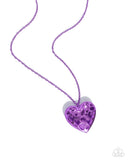 Valentines View - Purple Necklace - Paparazzi Accessories Necklace Bedazzle Me Pretty Mobile Fashion Boutique