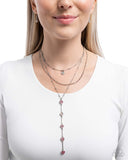 Valiant Valentine - Pink Necklace - Paparazzi Accessories Necklace Bedazzle Me Pretty Mobile Fashion Boutique