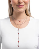 Valiant Valentine - Red Necklace - Paparazzi Accessories Necklace Bedazzle Me Pretty Mobile Fashion Boutique