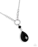 Valley Girl Glamour - Black Necklace - Paparazzi Accessories Necklace Bedazzle Me Pretty Mobile Fashion Boutique