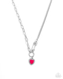 Valuable Valor - Pink Necklace - Paparazzi Accessories Necklace Bedazzle Me Pretty Mobile Fashion Boutique