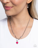 Valuable Valor - Pink Necklace - Paparazzi Accessories Necklace Bedazzle Me Pretty Mobile Fashion Boutique