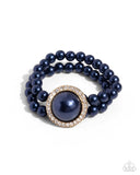 Valuable Victor - Blue Bracelet - Paparazzi Accessories Bracelet Bedazzle Me Pretty Mobile Fashion Boutique