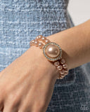 Valuable Victor - Brown Bracelet - Paparazzi Accessories Bracelet Bedazzle Me Pretty Mobile Fashion Boutique