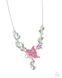 Valuable Vineyard - Pink Necklace - Paparazzi Accessories Necklace Bedazzle Me Pretty Mobile Fashion Boutique