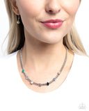 Vegas Vault - Green Necklace - Paparazzi Accessories Necklace Bedazzle Me Pretty Mobile Fashion Boutique