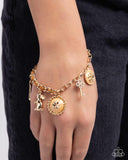 Velveteen Rabbit - Brown Bracelet - Paparazzi Accessories Bracelet Bedazzle Me Pretty Mobile Fashion Boutique