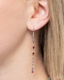 Victorian Influence - Red Necklace - Paparazzi Accessories Necklace Bedazzle Me Pretty Mobile Fashion Boutique