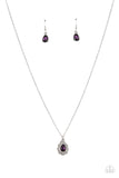 Vintage Validation - Purple Necklace - Paparazzi Accessories Necklace Bedazzle Me Pretty Mobile Fashion Boutique