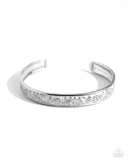 Vintage Value - White Bracelet - Paparazzi Accessories Bracelet Bedazzle Me Pretty Mobile Fashion Boutique
