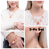 Vintage Vibe - Copper Complete Look  - Paparazzi Accessories Bedazzle Me Pretty Mobile Fashion Boutique