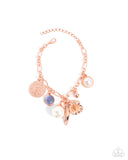 Vintage Vibe - Copper Complete Look  - Paparazzi Accessories Bedazzle Me Pretty Mobile Fashion Boutique