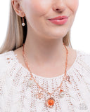 Vintage Vibe - Copper Complete Look  - Paparazzi Accessories Bedazzle Me Pretty Mobile Fashion Boutique