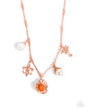 Vintage Vibe - Copper Complete Look  - Paparazzi Accessories Bedazzle Me Pretty Mobile Fashion Boutique