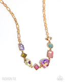 Vintage Virtue - Multi Necklace - Paparazzi Accessories Necklace Bedazzle Me Pretty Mobile Fashion Boutique
