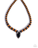 Visionary Venture - Brown Necklace - Paparazzi Accessories Necklace Bedazzle Me Pretty Mobile Fashion Boutique