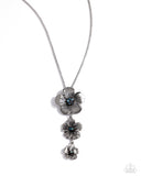 Wallflower Whimsy - Blue Necklace - Paparazzi Accessories Necklace Bedazzle Me Pretty Mobile Fashion Boutique