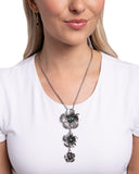 Wallflower Whimsy - Blue Necklace - Paparazzi Accessories Necklace Bedazzle Me Pretty Mobile Fashion Boutique