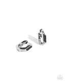 Warped Welcome - Black Earrings - Paparazzi Accessories Earrings Bedazzle Me Pretty Mobile Fashion Boutique