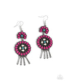 Watch the Sunset - Pink Earrings - Paparazzi Accessories Earrings Bedazzle Me Pretty Mobile Fashion Boutique