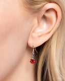 Watermelon Wardrobe - Red Necklace - Paparazzi Accessories Necklace Bedazzle Me Pretty Mobile Fashion Boutique