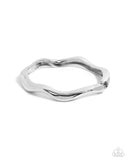 Waving Hello - Silver Bracelet - Paparazzi Accessories Bracelet Bedazzle Me Pretty Mobile Fashion Boutique
