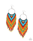 Waving the Banner - Multi Earrings - Paparazzi Accessories Earrings Bedazzle Me Pretty Mobile Fashion Boutique