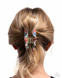 Wavy Wallflower - Multi Hair Clip - Paparazzi Accessories Hair Clip Bedazzle Me Pretty Mobile Fashion Boutique