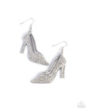 Wedding Shoes - White Earrings - Paparazzi Accessories Earrings Bedazzle Me Pretty Mobile Fashion Boutique