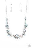 Welcome to the Ice Age - Blue Necklace - Paparazzi Accessories Necklace Bedazzle Me Pretty Mobile Fashion Boutique