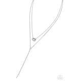 Well-Being Whimsy - White Necklace - Paparazzi Accessories Necklace Bedazzle Me Pretty Mobile Fashion Boutique