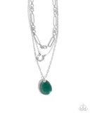 Western Wheelhouse - Green Necklace - Paparazzi Accessories Necklace Bedazzle Me Pretty Mobile Fashion Boutique