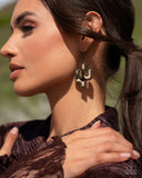 Western Worth - Brass Earrings - Paparazzi Accessories Earrings Bedazzle Me Pretty Mobile Fashion Boutique