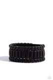 Western WRAP-ture - Black Bracelet - Paparazzi Accessories Bracelet Bedazzle Me Pretty Mobile Fashion Boutique