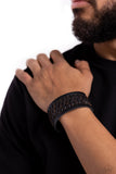 Western WRAP-ture - Black Bracelet - Paparazzi Accessories Bracelet Bedazzle Me Pretty Mobile Fashion Boutique