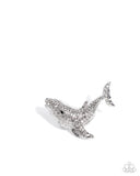 Whale of a Time - Silver Ring - Paparazzi Accessories Ring Bedazzle Me Pretty Mobile Fashion Boutique