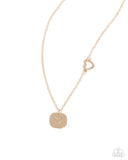 When Can I See You Again? - Gold Necklace - Paparazzi Accessories Necklace Bedazzle Me Pretty Mobile Fashion Boutique