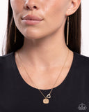 When Can I See You Again? - Gold Necklace - Paparazzi Accessories Necklace Bedazzle Me Pretty Mobile Fashion Boutique